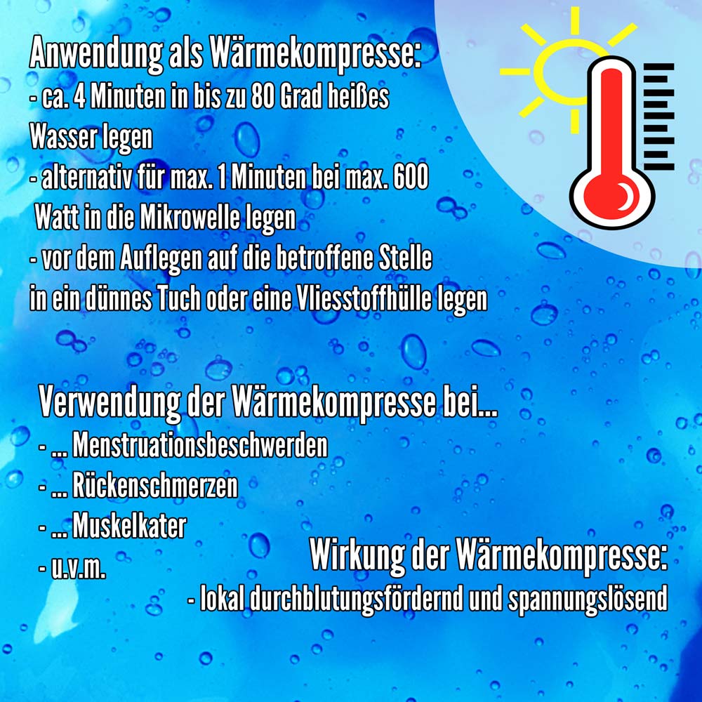 Kalt Warm Kompresse, Gel, Mikrowellen geeignet, 7,5x52 cm, 5 St.