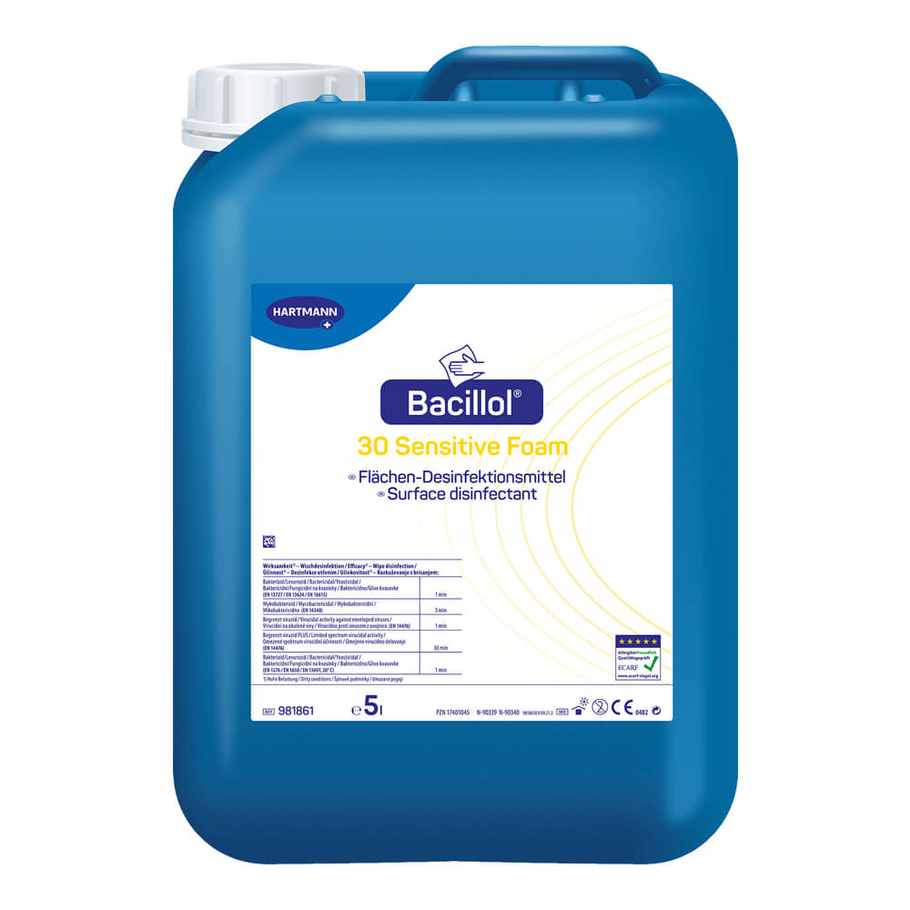 Bacillol® 30 Sensitive Foam Flächendesinfektionsmittel, gebrauchsfertig, 5 Liter