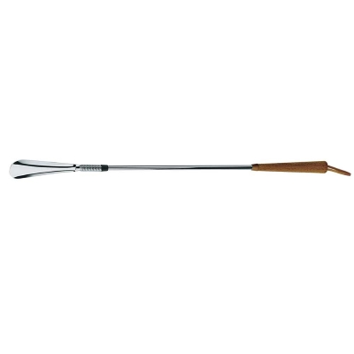 Behrend Schuhanzieher mit Feder, verchromt, 65 cm, 2-geteilt Schuhanzieher mit Feder