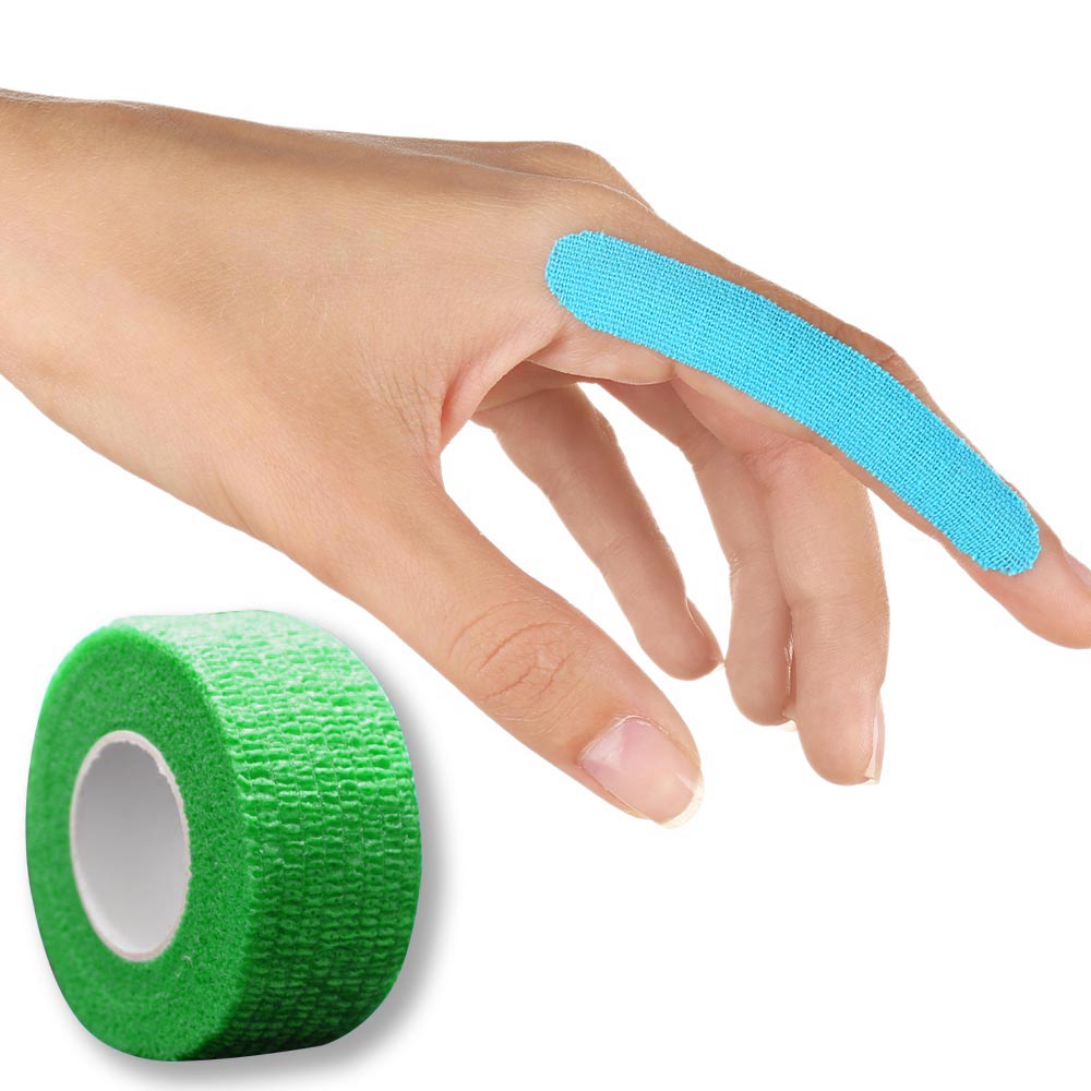 MC24 Fingertape color, kohäsiv, 2,5cmx4,5m, grün, 5St