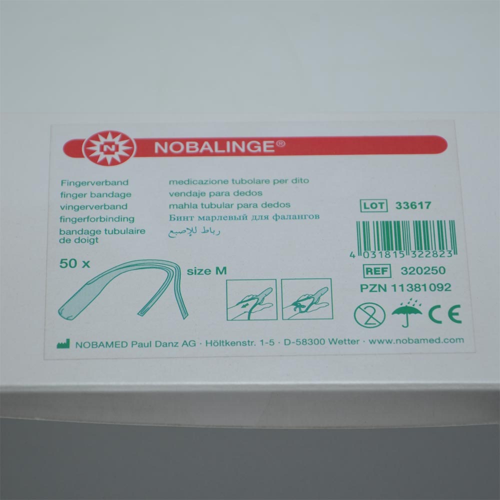 NOBALINGE® Fertigverband, elastisch, Finger, L, 50St
