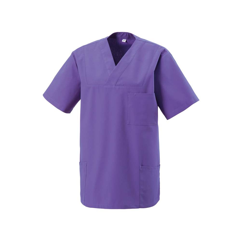 Exner Schlupfkasack, V-Ausschnitt, Brust-/Seitentaschen, purple, M
