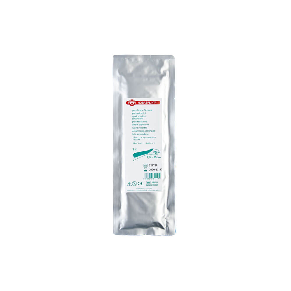 Nobasplint, gepolstertes Schienenmaterial, 7,5 x 30 cm, Unterarm