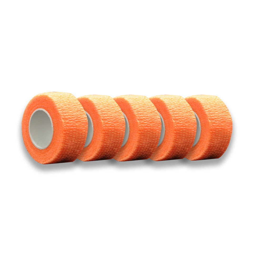 MC24 Fingertape color, kohäsiv, 2,5cmx4,5m, orange, 5St