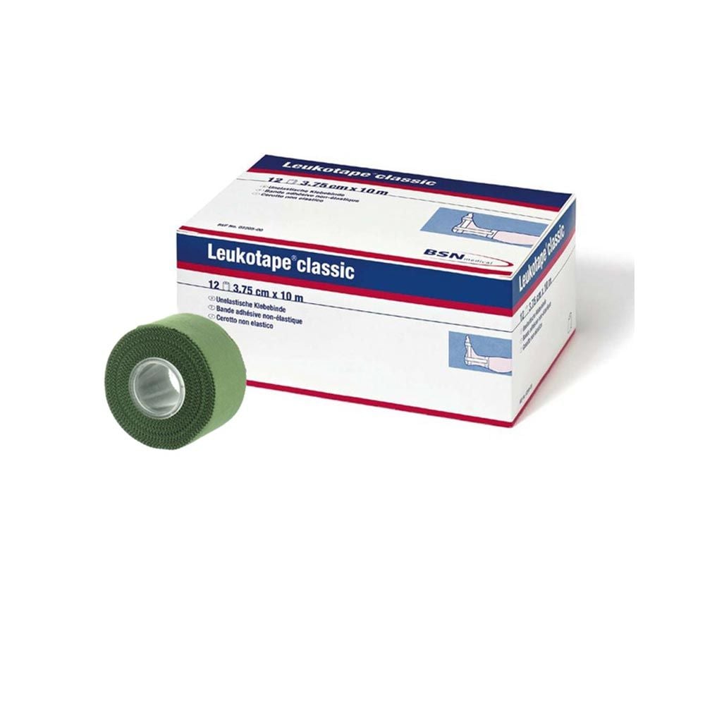 BSN medical Leukotape classic, Tapeverband 3,75cm x 10m, 5 Rollen grün