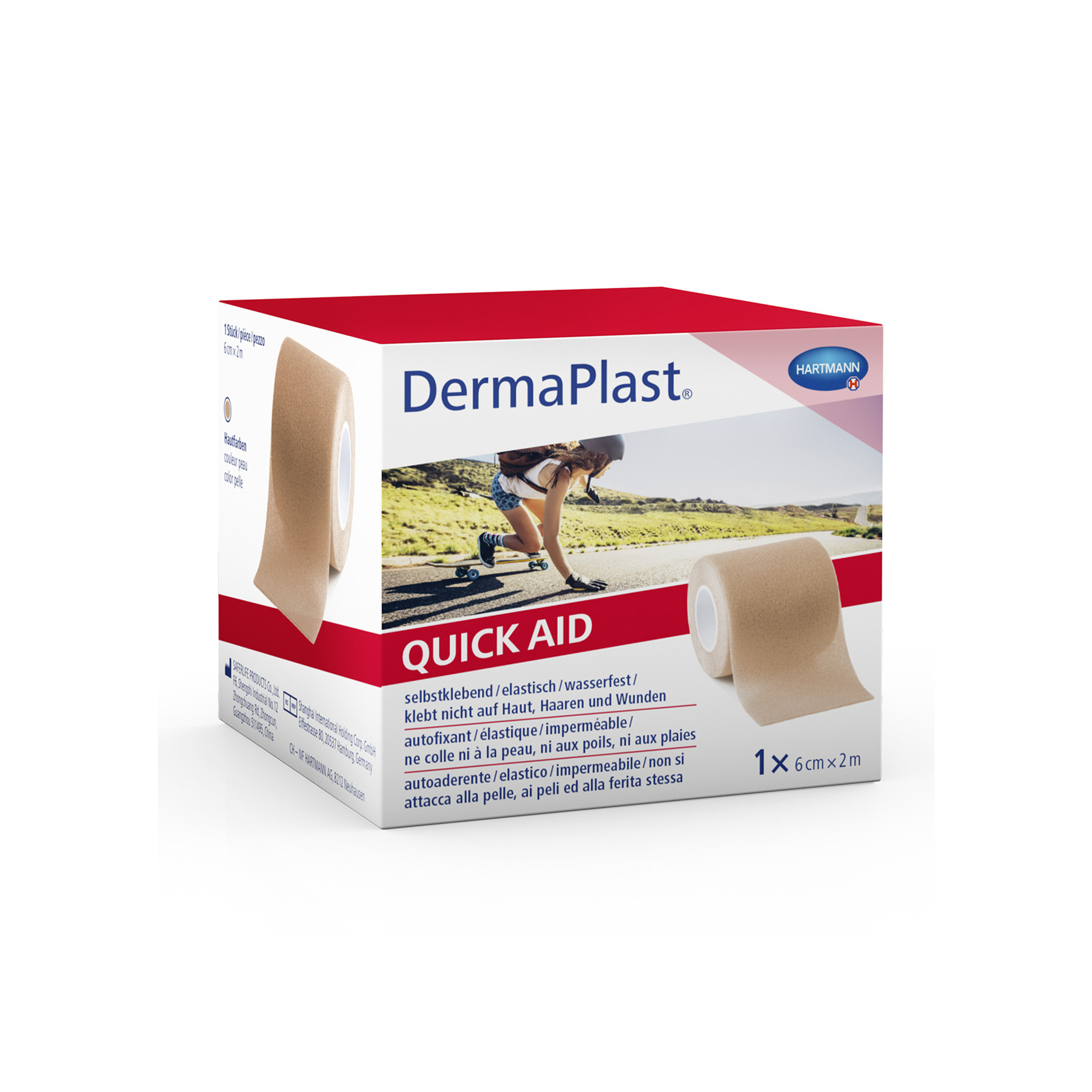 Hartmann DermaPlast® QUICK AID elastischer Schaumverband, hautfarben