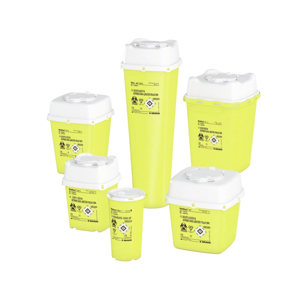 B.Braun Medibox® Entsorgungsbehälter, gelb/weiß, versch. Gr.