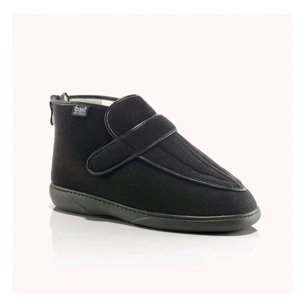 BORT Verbandschuh Comfort mit Reißverschluss, Paar, Schuhgröße 46, schwarz