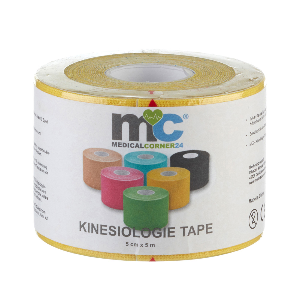 Power Kinesiologie Tapes, 5cm x 5m, 12 Rollen in sechs versch. Farben