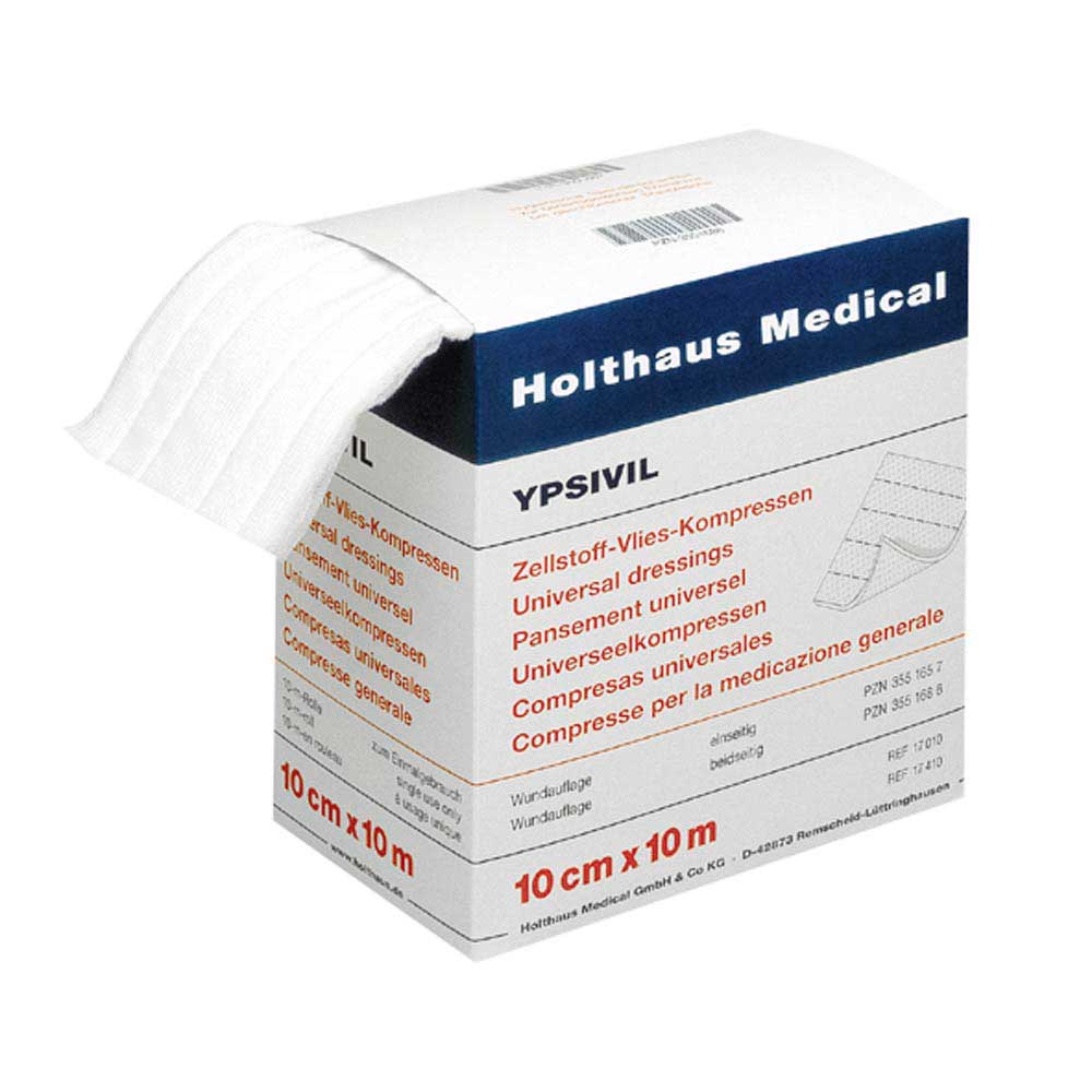 Holthaus Medical YPSIVIL Z-V-Kompresse 10cmx10 m, beidseitig