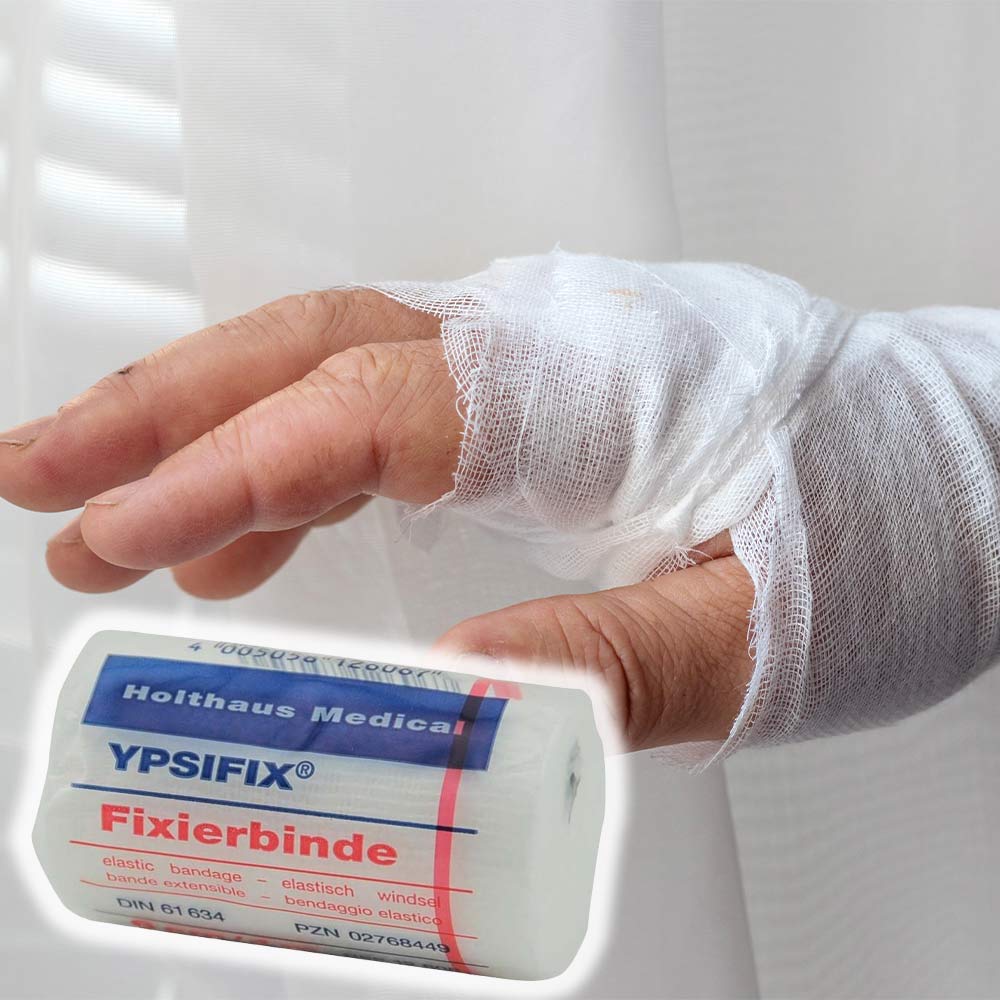 Holthaus Medical YPSIFIX® Fixierbinde, elastisch, glatt, 6cmx4m, 1 St.