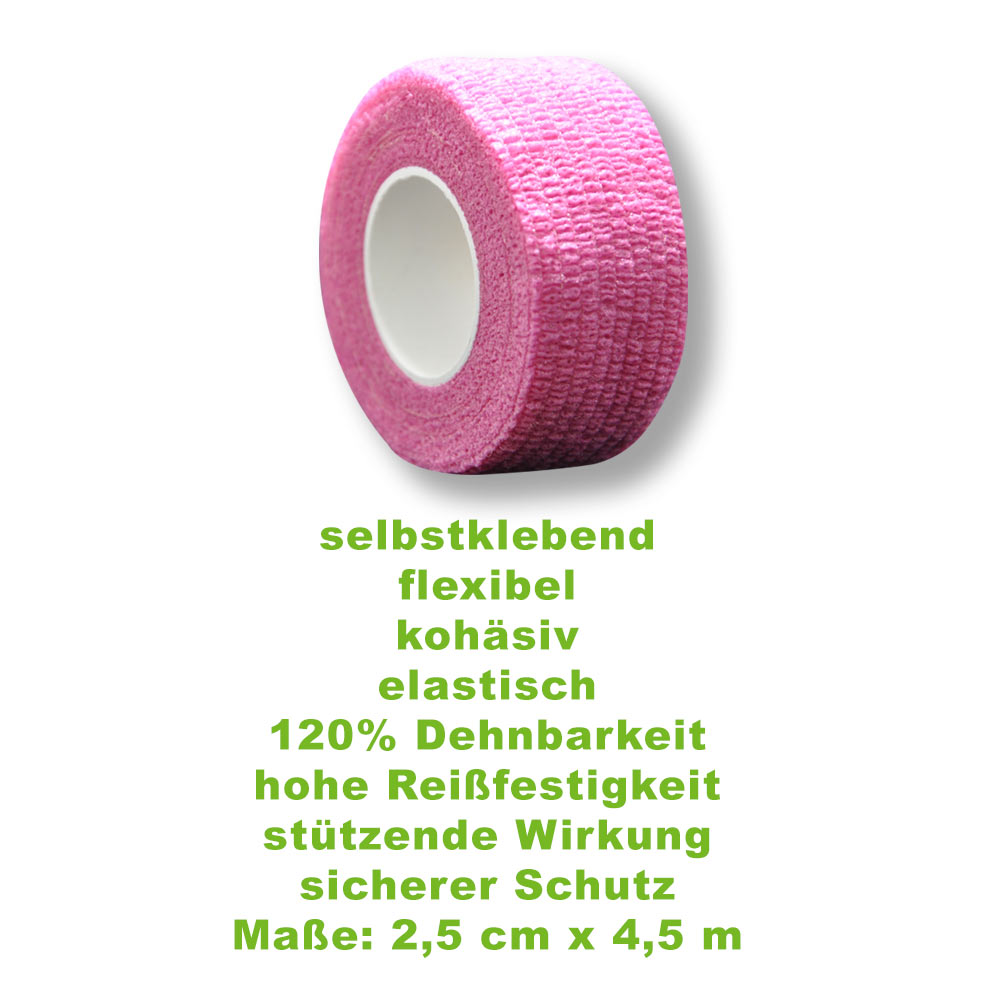 MC24® Fingertape color, kohäsiv, 2,5cmx4,5m, lila, 20St