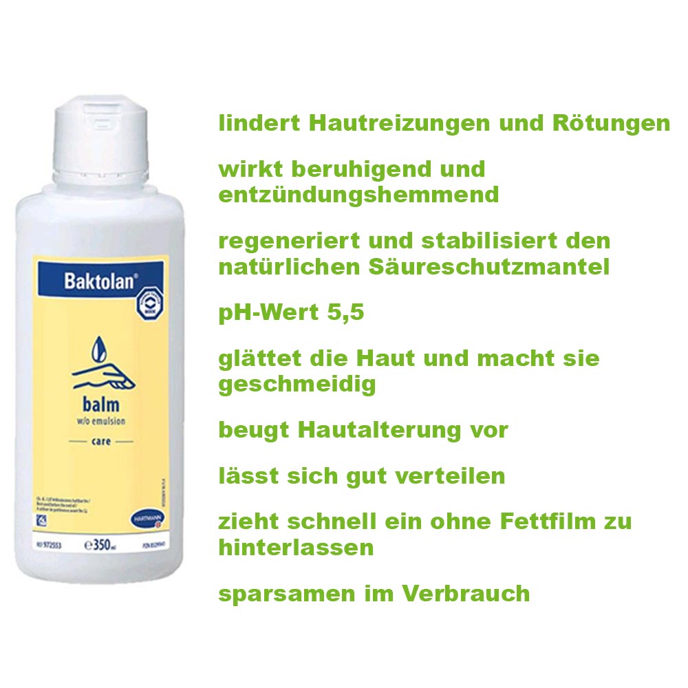 Baktolan balm, Pflegebalsam von Bode für beanspruchte Haut, 350 ml