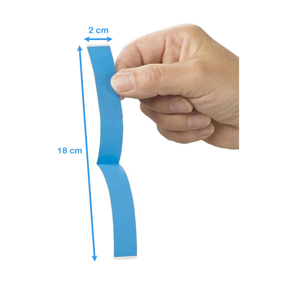 Detektierbare Fingerpflaster, wasserfest, blau, 20x180mm, 15 St.