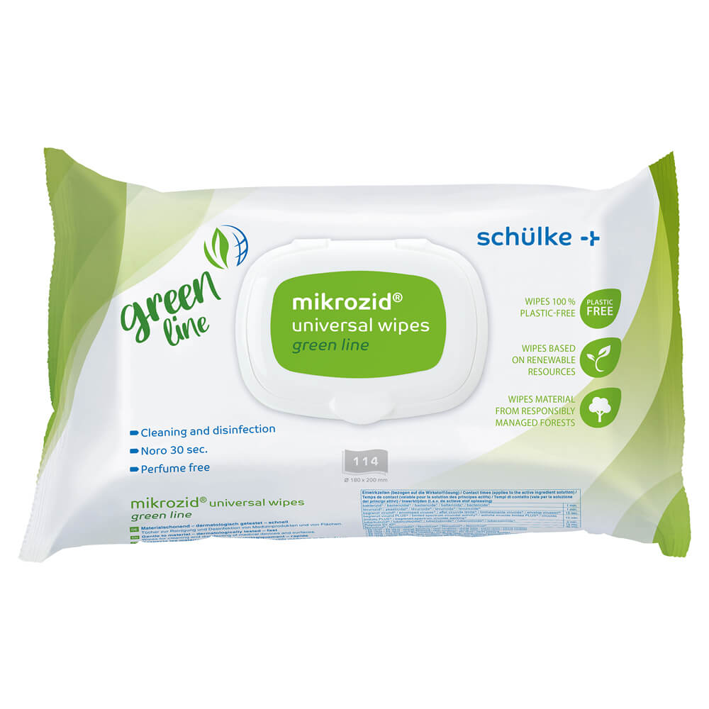 mikrozid® universal wipes green line Desinfektionstücher, von Schülke