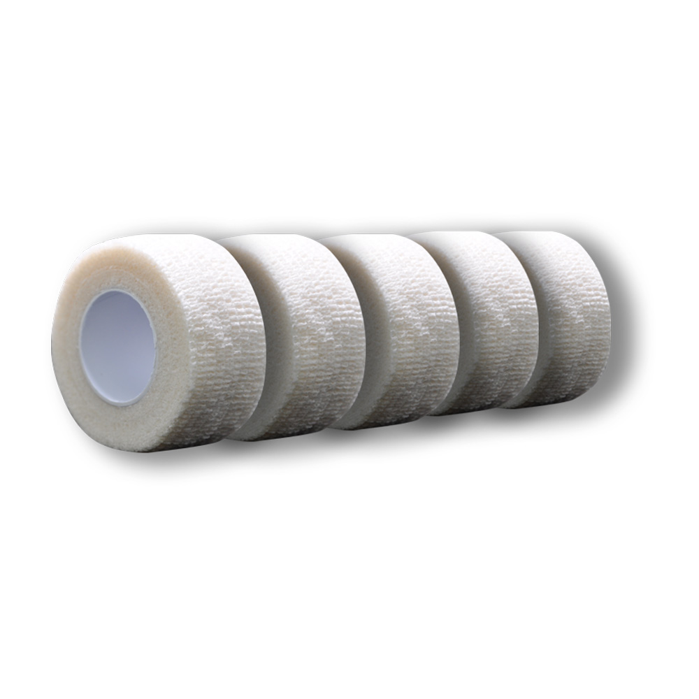 MC24 Fingertape color, kohäsiv, 2,5cmx4,5m, weiß, 5St