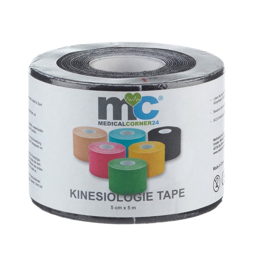 Power Kinesio-Tapes, 5cm x 5m, 6 Rollen in sechs verschiedenen Farben
