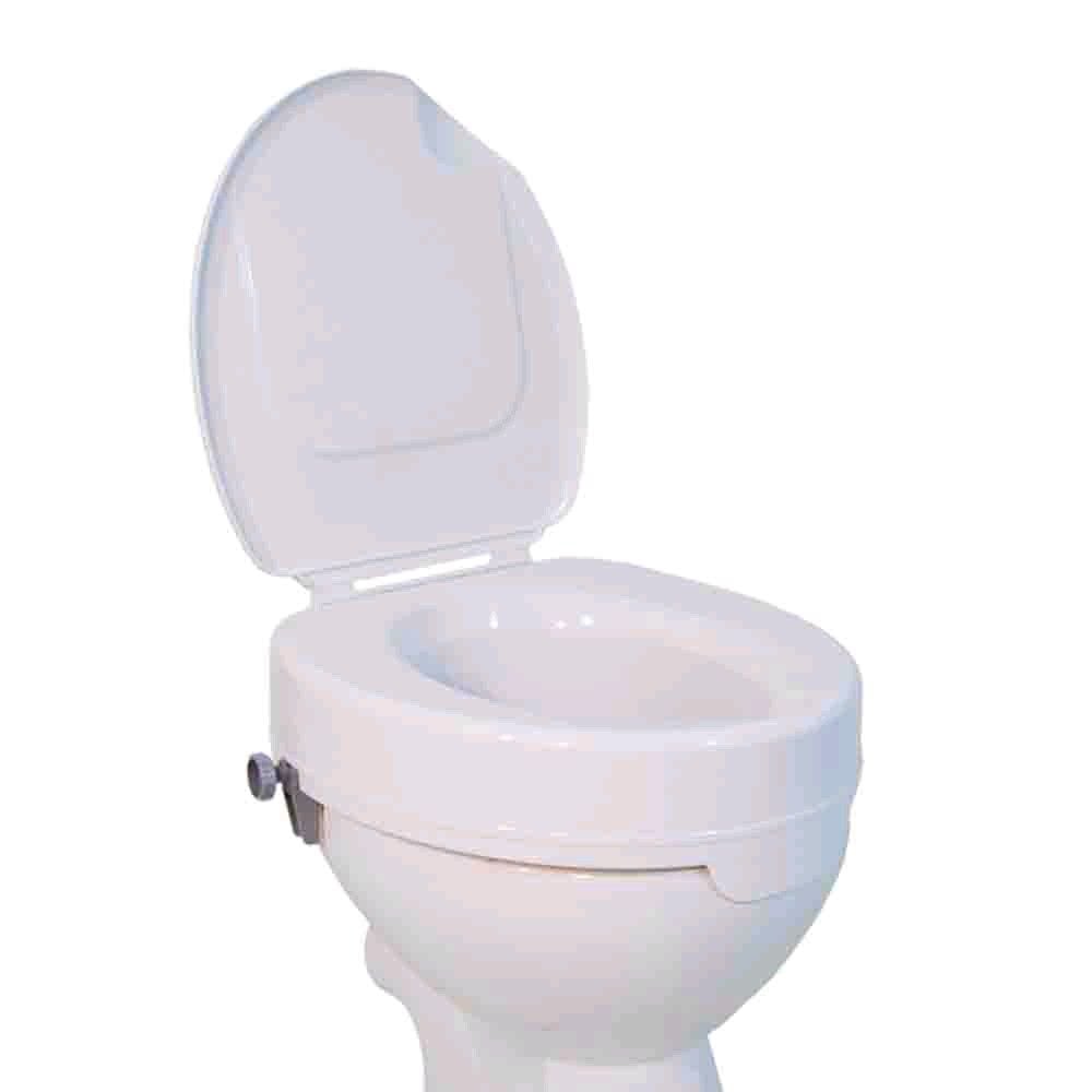 Careline Toilettensitzerhöhung CLEAN, Deckel, weiß, 225kg, 5 cm hoch