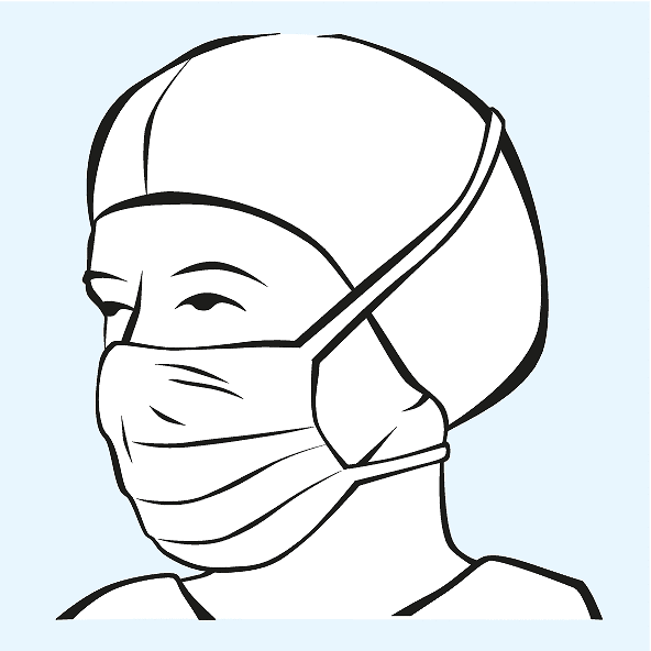 Hartmann Foliodress mask Comfort Senso, OP-Maske, grün, 50 Stück