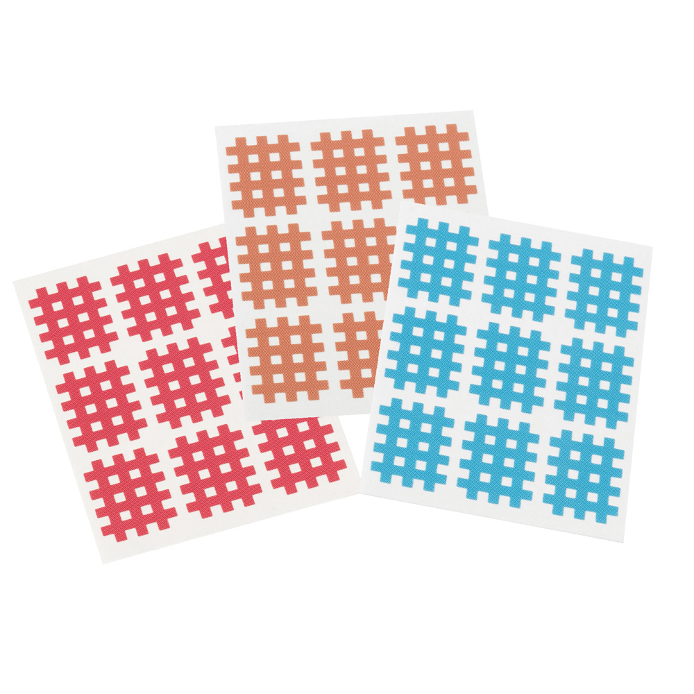 Gitterpflaster, 2,7 x 2,1 cm, 3 Farben, 18 Bögen