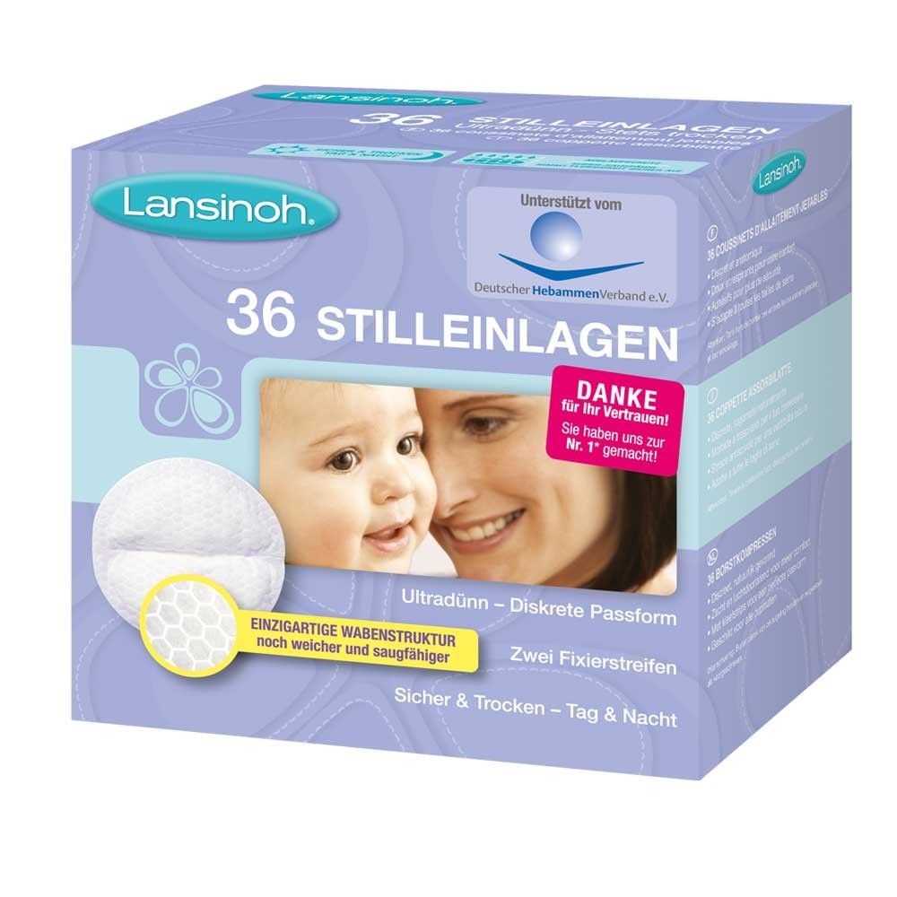 Lansinoh Stilleinlagen, Fixierstreifen, saugfähig, ultradünn, 36 Stück