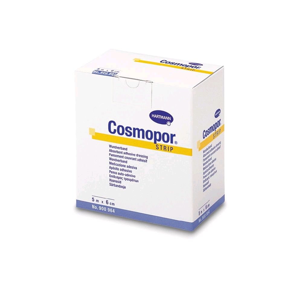 Hartmann Cosmopor® Strip, Wundpflaster,hypoallergen, 5m x 4cm, 1 Rolle