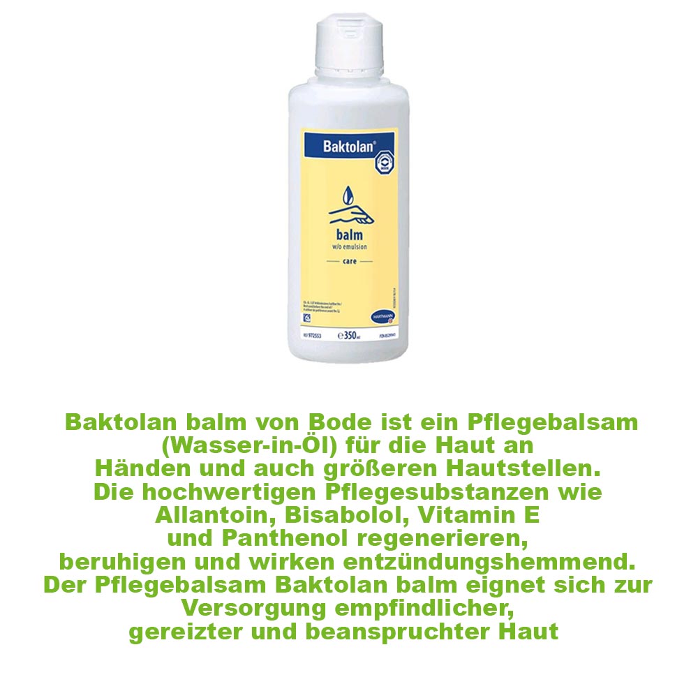 Baktolan balm, Pflegebalsam von Bode für beanspruchte Haut, 350 ml