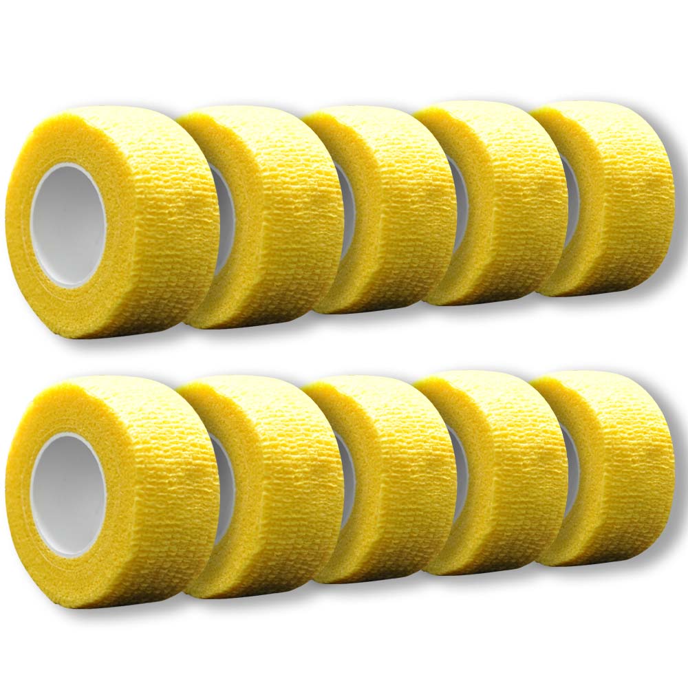 MC24 Fingertape color, kohäsiv, 2,5cmx4,5m, gelb, 10St