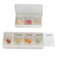 Behrend Tabletten-Dose, weiß, 10x klein oder 5x...