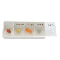 Behrend Tabletten-Dose, weiß, 10x klein oder 5x...