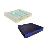 SHP CUBE FLEXi Rollstuhl- und Sitzkissen, schwarz-blau,...